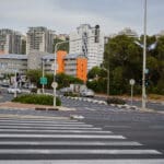 צומת ״מקסים״ מבט לרמת הנשיא והלשכה לחיילים משוחררים (צילום: שרון לייבל)