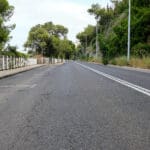 דרך סטלה מאריס מבט לכיוון הירידה (צילום: שרון לייבל)