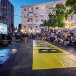עצרת למען החטופים בכיכר הפסנתר (צילום: שרון לייבל)