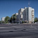 צומת קריית חיים מבט מזרחה לקריית ביאליק (צילום: שרון לייבל)