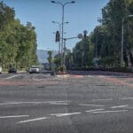 צומת קריית חיים מבט לכיוון חיפה (צילום: שרון לייבל)