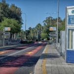 תחנות אוטובוס בצומת קריית חיים (צילום: שרון לייבל)