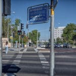 צומת קריית חיים (צומת הצריף) מבט מזרחה (צילום: שרון לייבל)