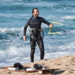 גולש קייט סרף בחופי חיפה (צילום: שרון לייבל)