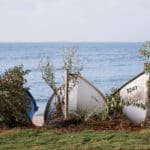 סירות דיג בטיילת בת גלים (צילום: שרון לייבל)