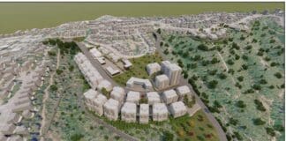 הדמייה של שכונת מורדות גולדה (מתוך סדר יום לישיבת ועדת המשנה של הוועדה המקומית. הדמייה: משרד גורדון אדריכלים)