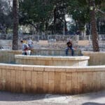 מזרקת גן בנימין רח׳ נורדאו (צילום: שרון לייבל)