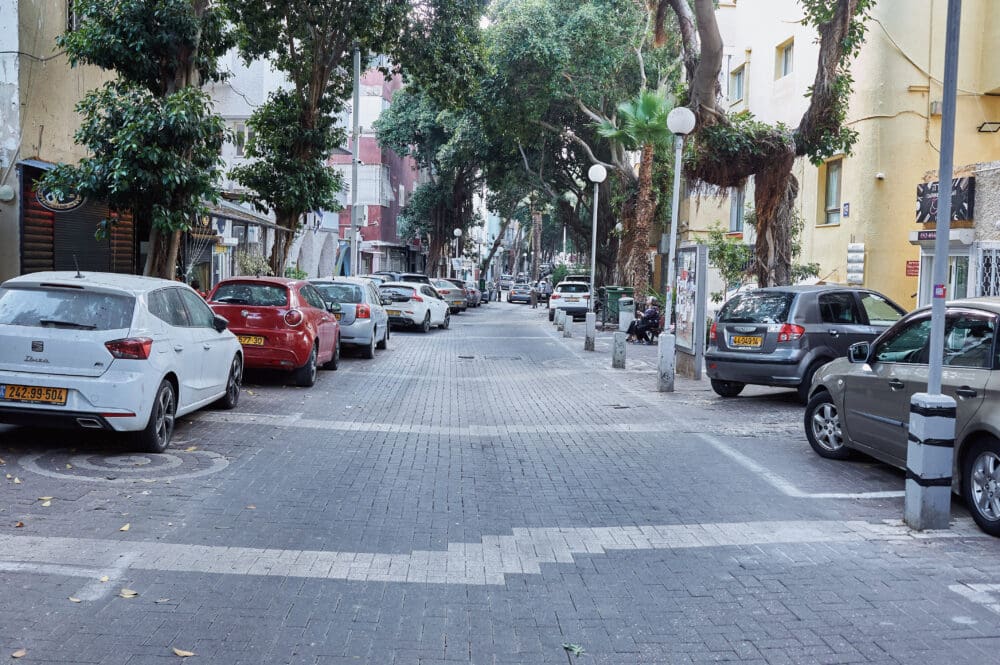 מדרחוב נורדאו מבט לכיוון רח׳ בלפור (צילום: שרון לייבל)