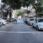 מדרחוב נורדאו מבט לכיוון רח׳ בלפור (צילום: שרון לייבל)