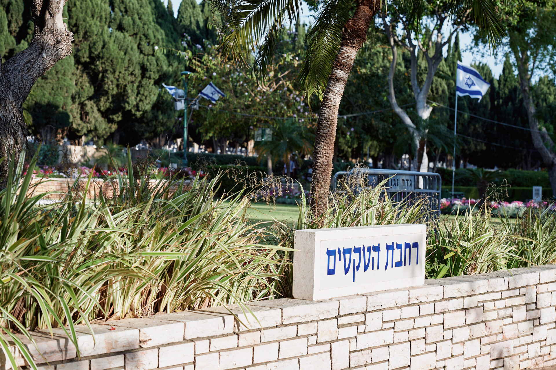 רחבת הטקסים בית העלמין הצבאי בחיפה (צילום: שרון לייבל)