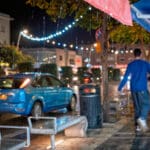 גשם במרכז הכרמל (צילום: שרון לייבל)