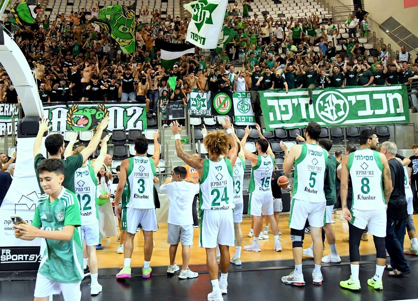 מכבי חיפה עלתה לליגה הלאומית בכדורסל (צילום: יוסף הירש).