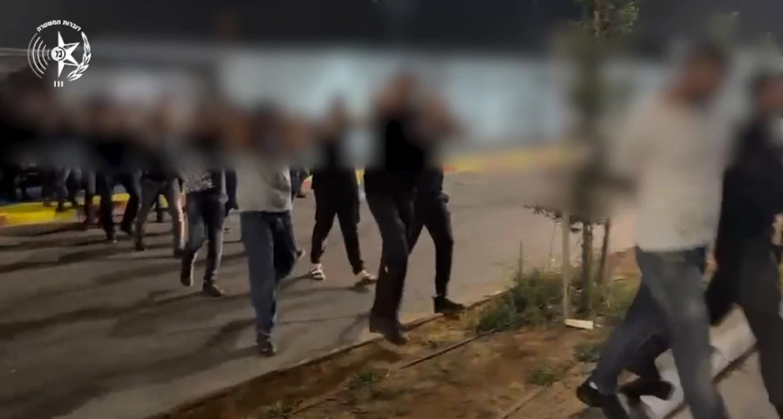 באום אל פאחם ערבים חגגו את נפילת הטילים ונעצרו - 17/6/25 - מלחמת ישראל איראן (צילום: משטרת ישראל)