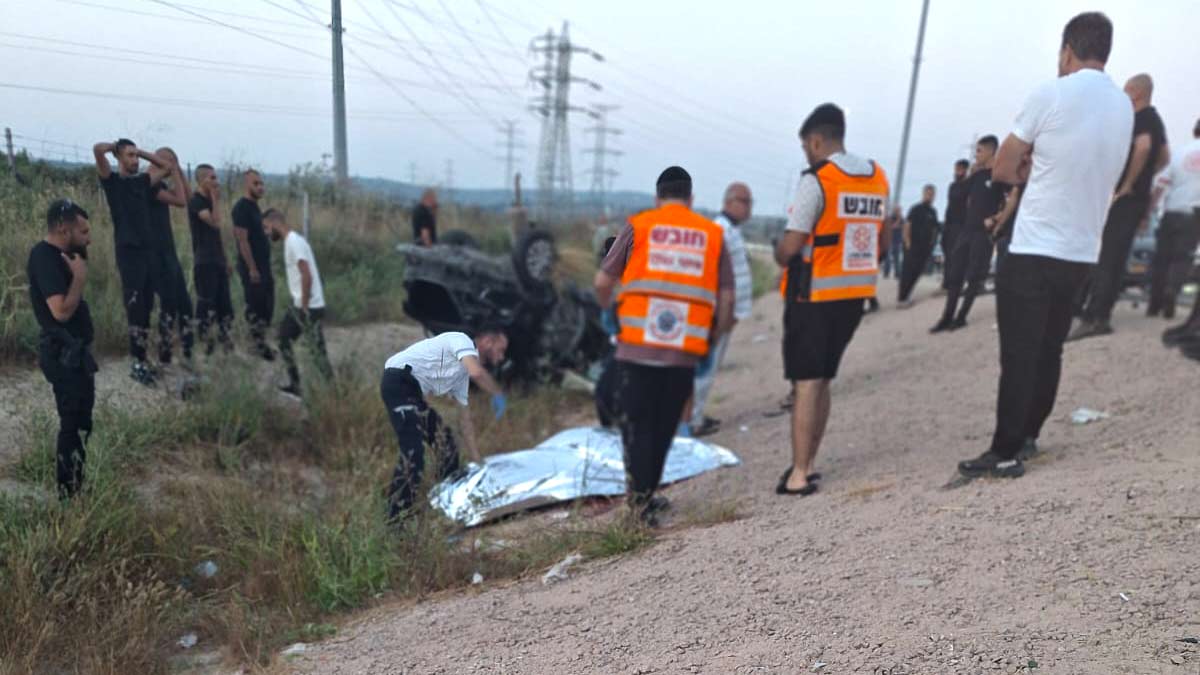 תאונה קטלנית על כביש 70 - סמוך לצומת זבולון 17/6/25 (צילום: איחוד הצלה)