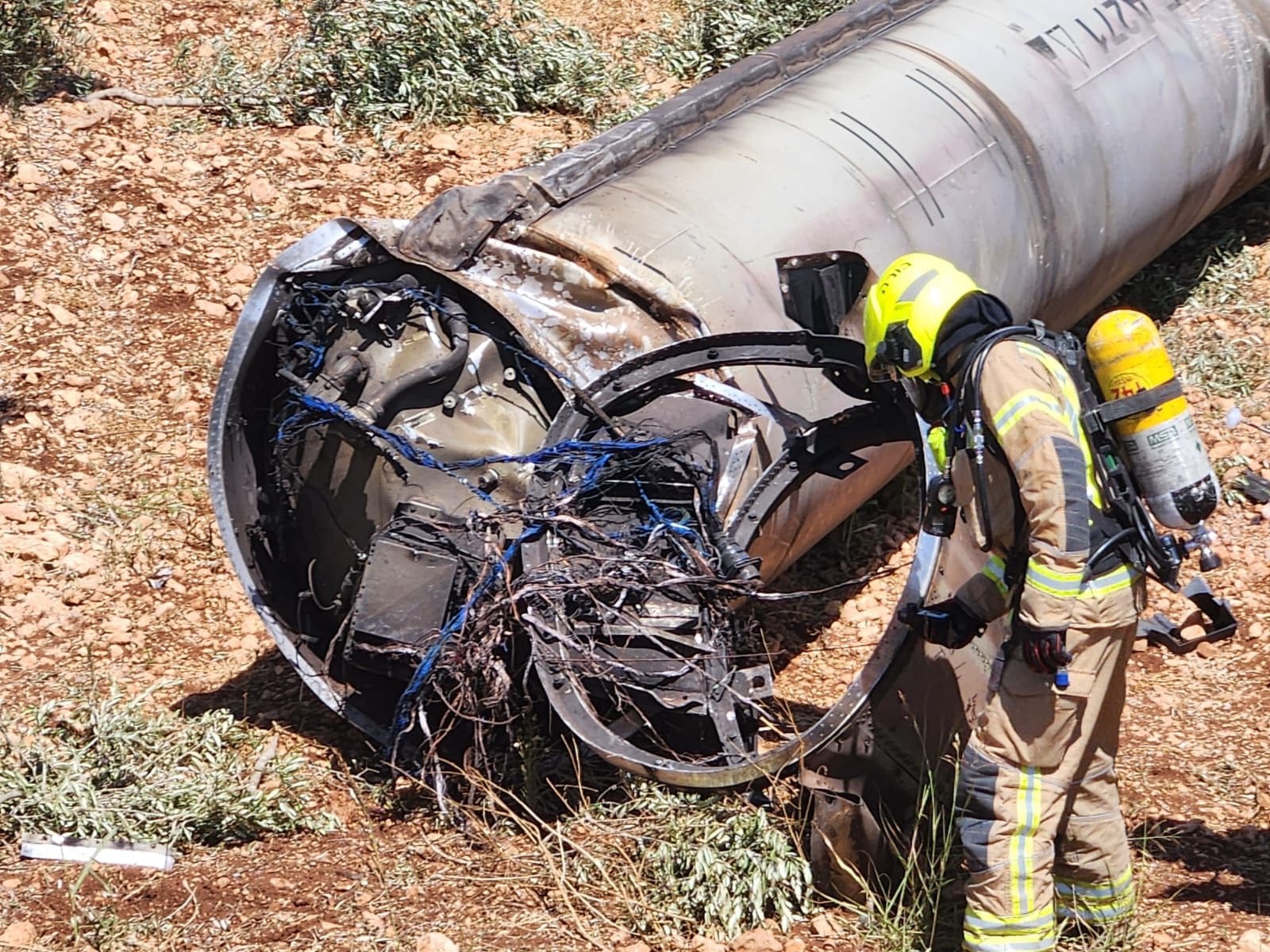 ניטור חומרים מסוכנים בטיל בליסטי (כבאות והצלה)