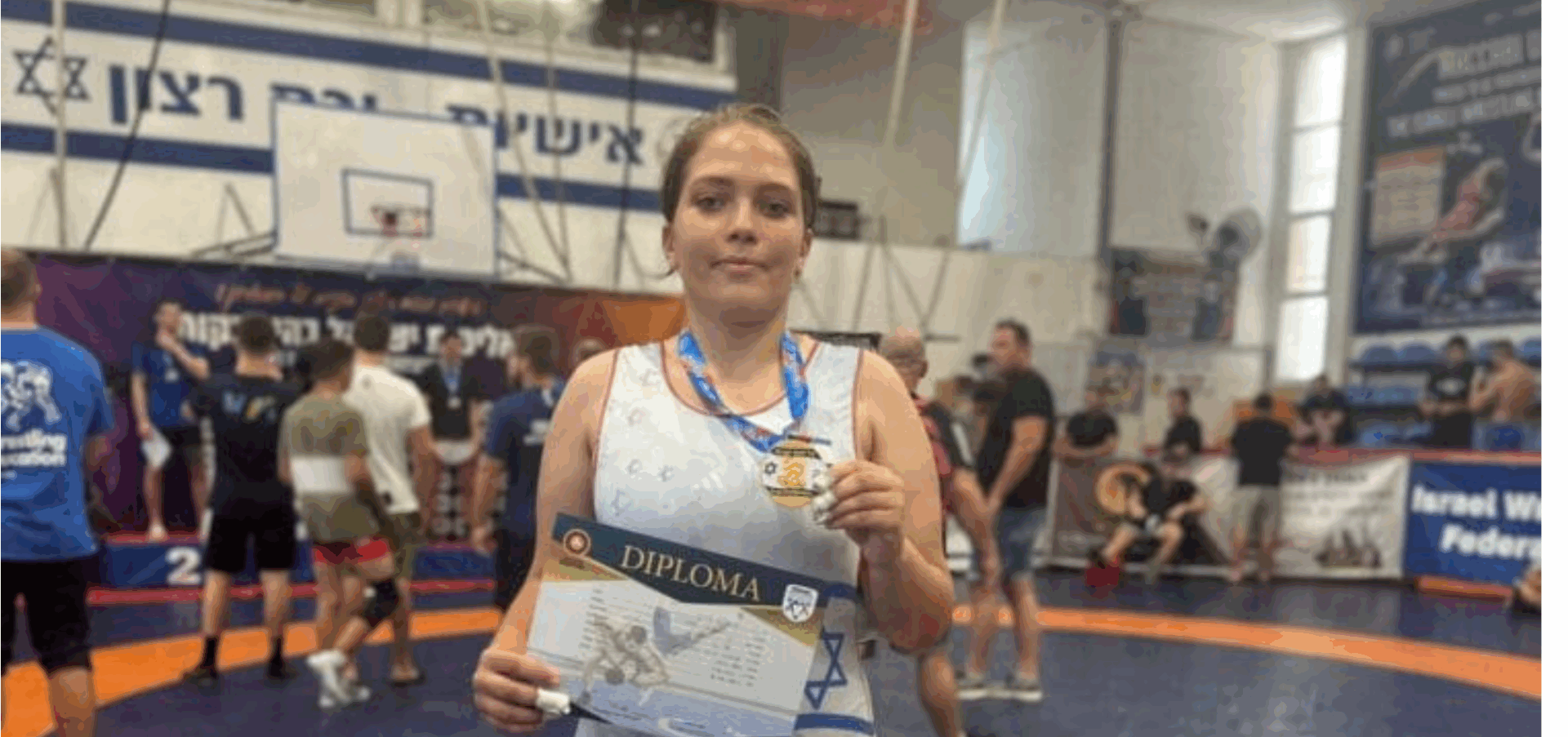דריה לאחר הזכייה בתחרות (צילום: אלבום פרטי)
