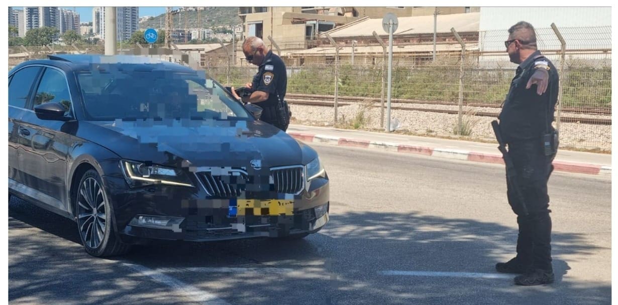 מיגור עבירות בחופים בחיפה (צילום: משטרת ישראל)