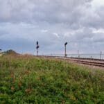 מסילת הרכבת ליד פארק הכט (צילום: שרון לייבל)