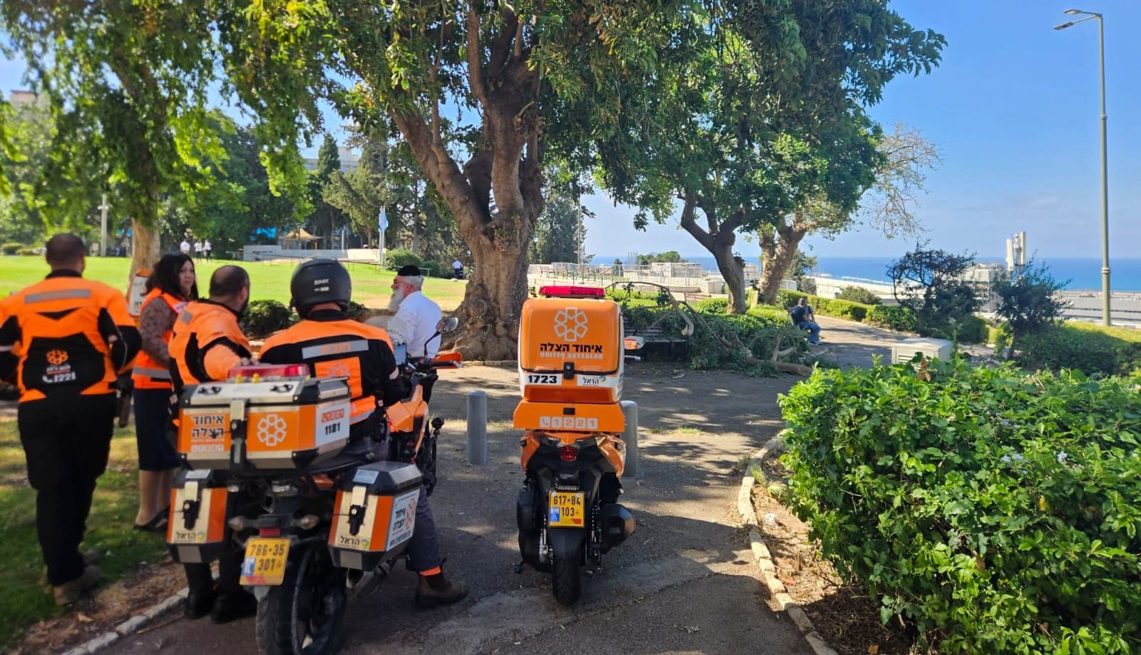 גן הזיכרון בחיפה (צילום: איחוד הצלה)