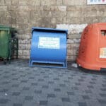 פחי מיחזור בחיפה (צילום: שרון לייבל)