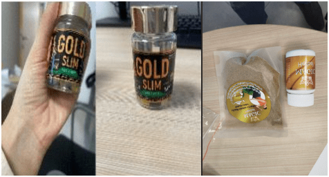GOLD SLIM & MAGIC Herbal (צילום: משרד הבריאות)