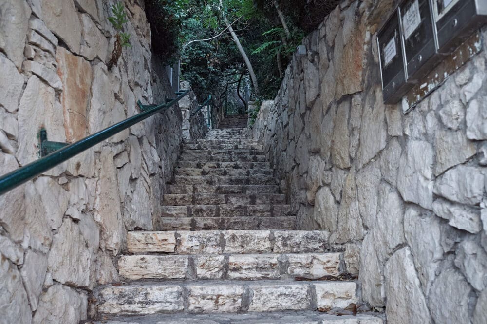 מדרגות בחיפה (צילום: שרון לייבל)