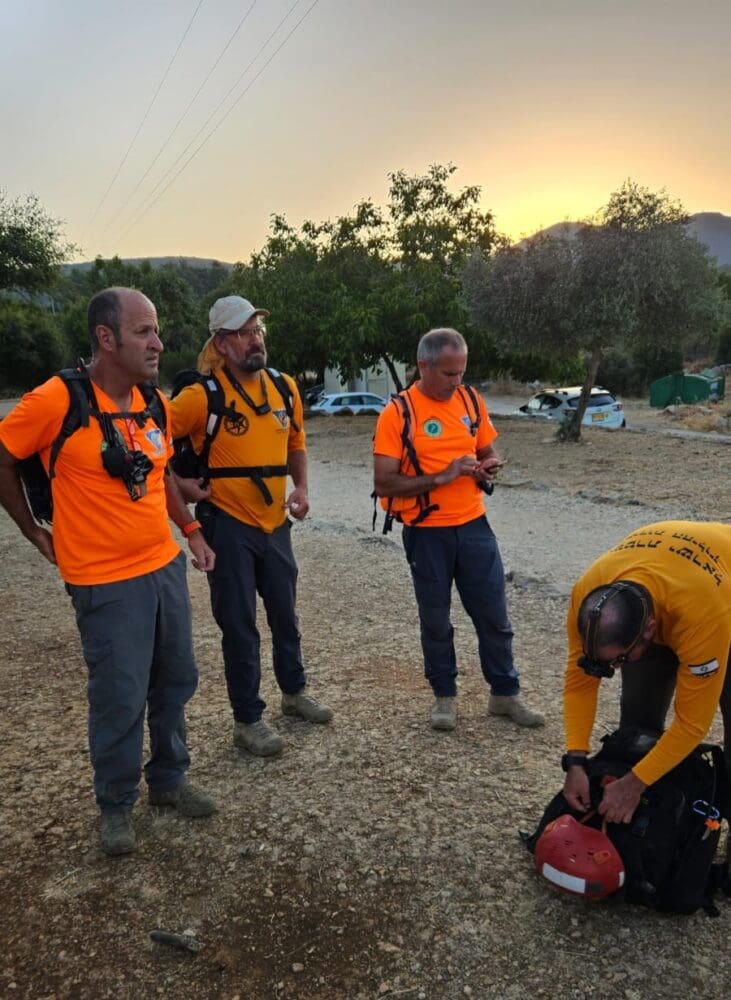 חיפושים אחר נערים שנעדרו (צילום: יחידת החילוץ "גליל-כרמל)