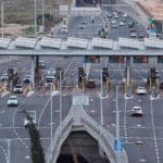 הכניסה הצפונית למנהרות הכרמל בצ׳ק פוסט (צילום: שרון לייבל)