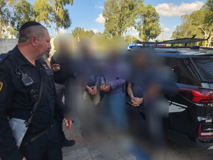 מעצר שב"חים (צילום: משטרת ישראל)