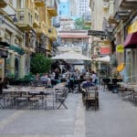 המסעדות במתחם השוק הטורקי בעיר התחתית (צילום: שרון לייבל)