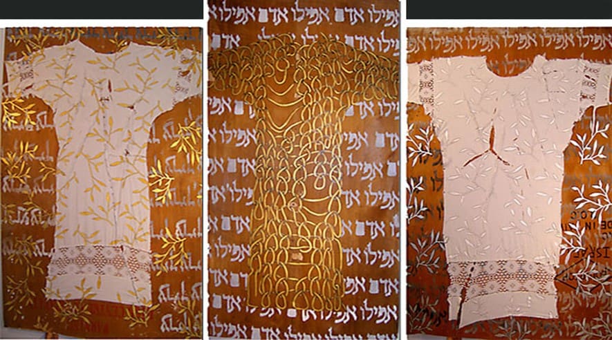אלה אלטר - ציור מהסדרה: אדם צריך תיקון (צילום: אלבום פרטי, אלה אלטר)