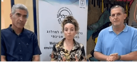 אסיף איזק והשרה סילמן בביקורה באשכול רשויות מישור החוף (צילום: מועצה אזורית חוף כרמל)