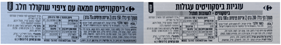 "עוגיות ביסקוויטים עגולות – ביסקוויטים לשונות חתול" (צילום: משרד הבריאות)
