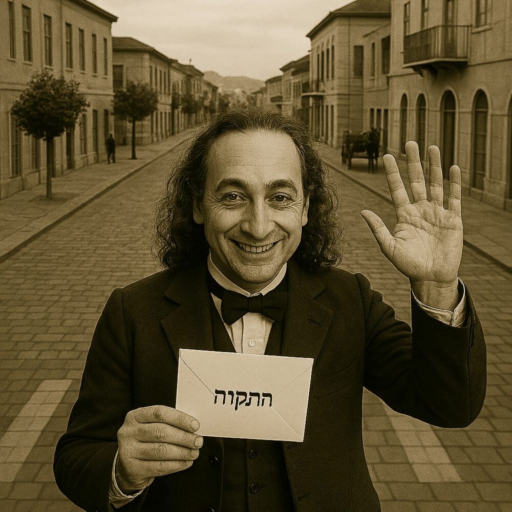 נפתלי הרץ אימבר שלא איבד תקווה במושבה הגרמנית (AI)