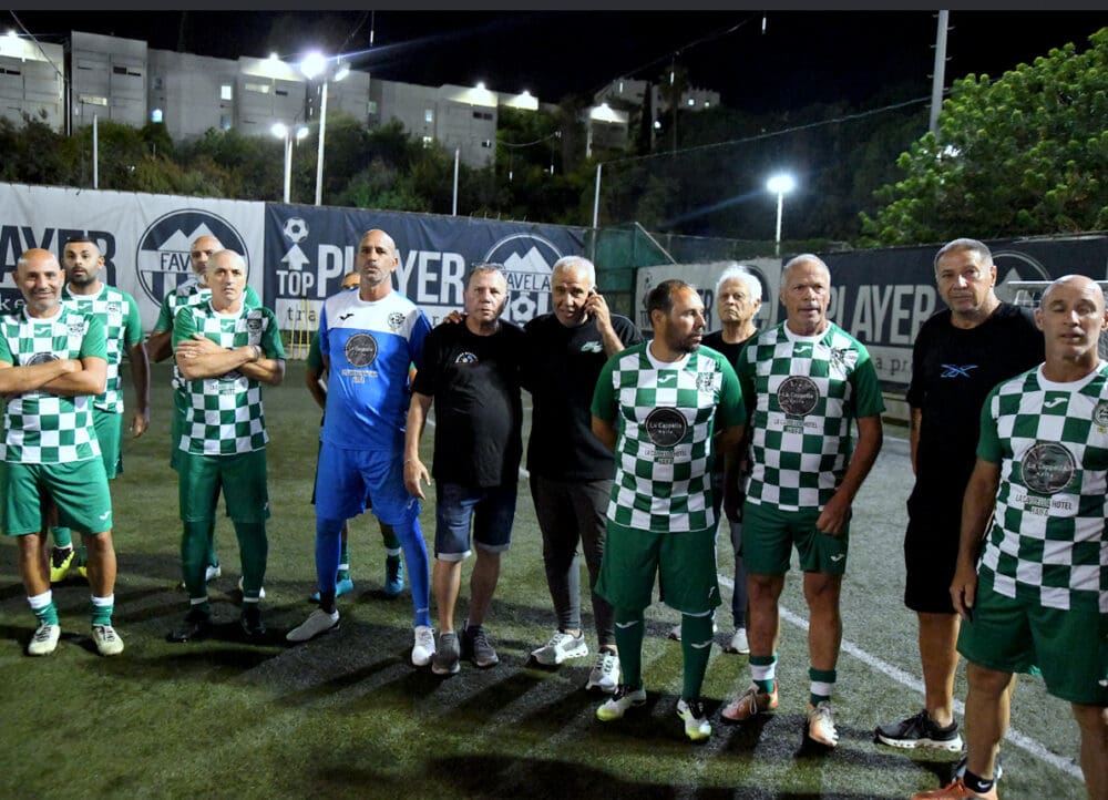 מרגש: אגדות מכבי חיפה הצדיעו לפצועי צה"ל מ"אחים לחיים" (צילום: יוסף (ג'ו) הירש).