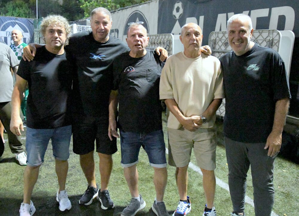 מרגש: אגדות מכבי חיפה הצדיעו לפצועי צה"ל מ"אחים לחיים" (צילום: יוסף (ג'ו) הירש).