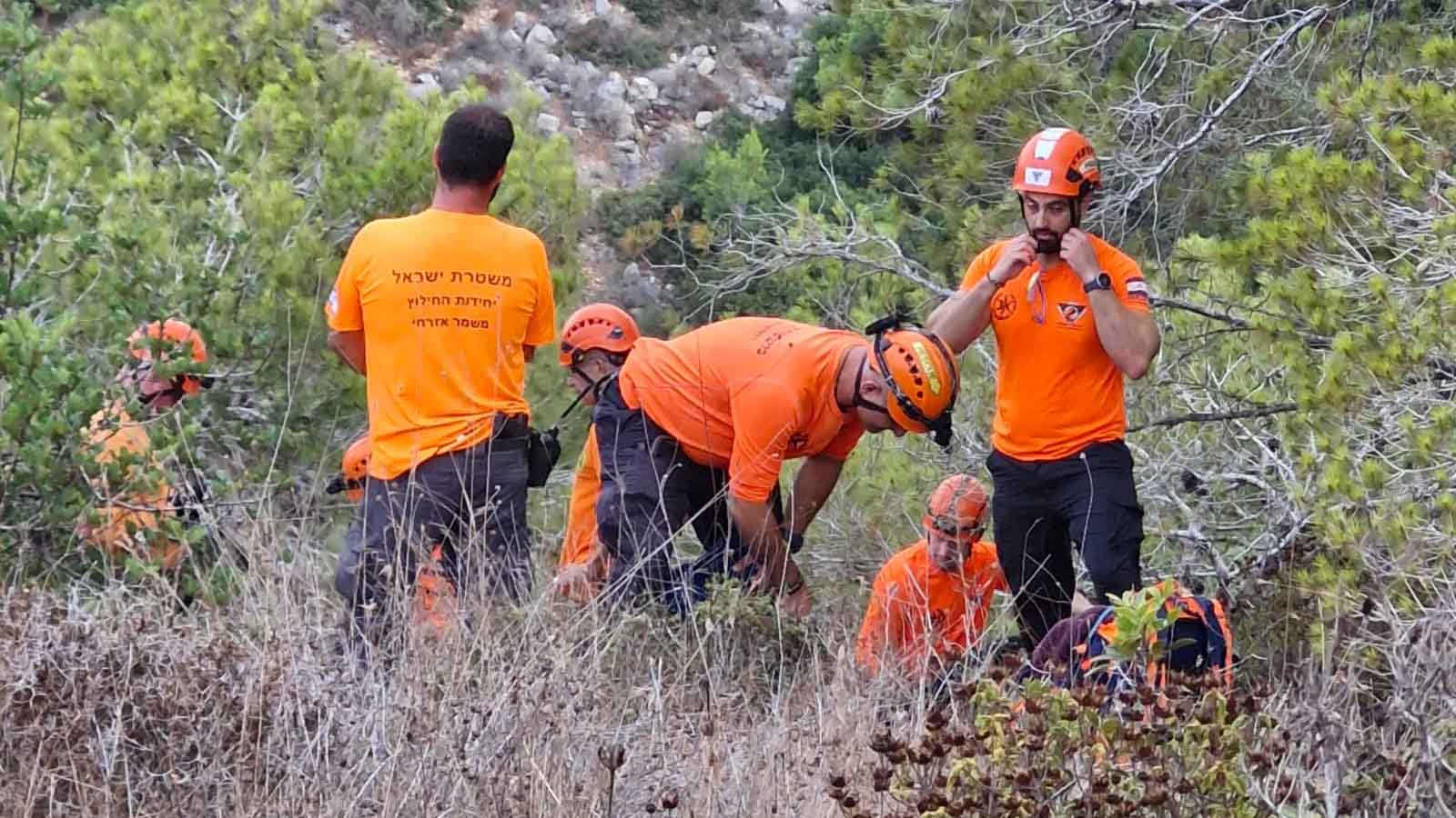 יחידת החילוץ גליל-כרמל חילצה בהצלחה מטיילים בחורשת הארבעים - 23/8/25 (צילום: יחידת החילוץ גליל-כרמל)
