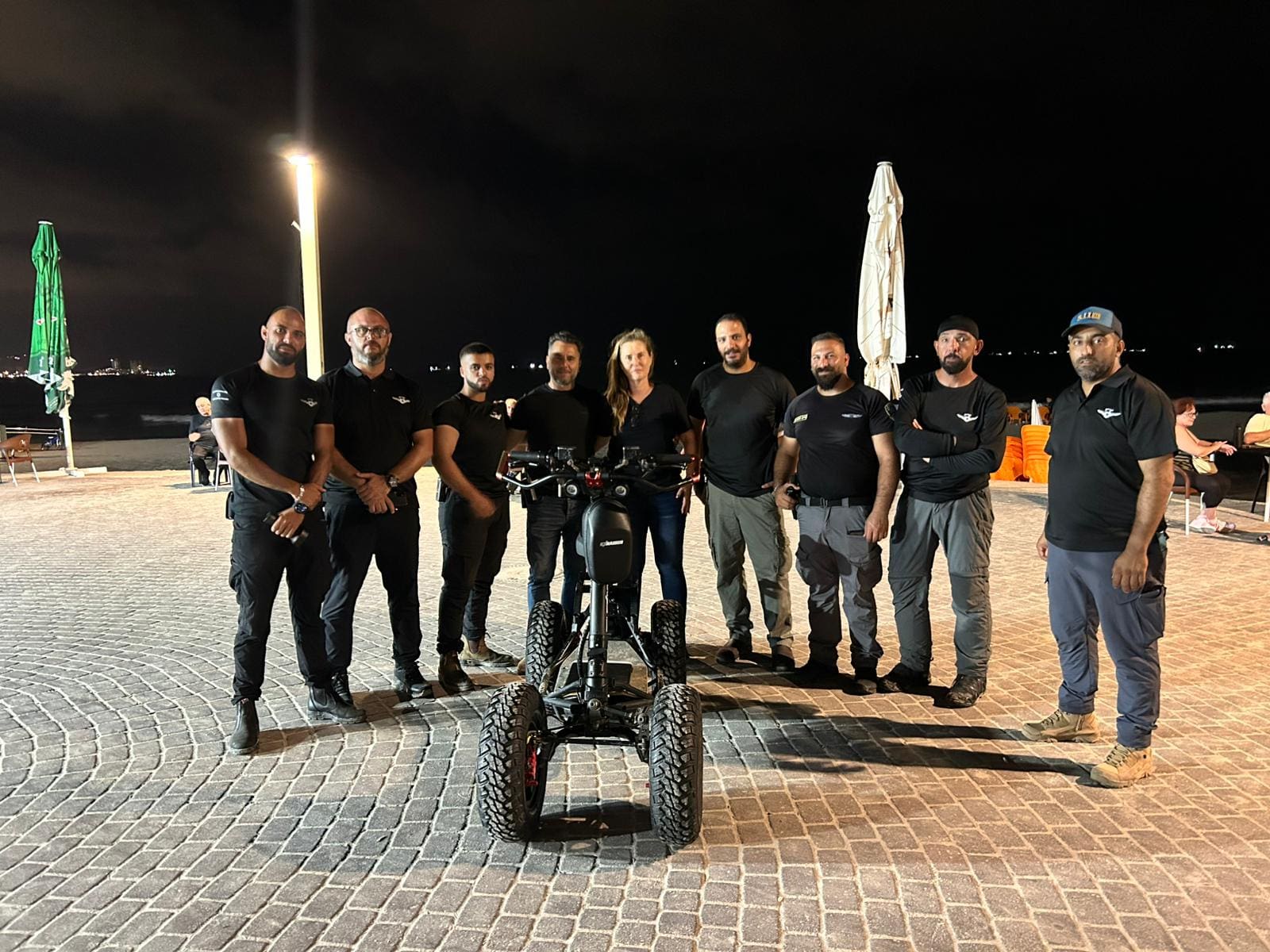 מבצע אכיפה בחוף (צילום: עיריית חיפה)