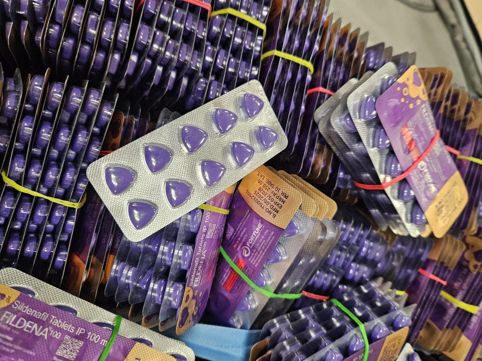 כדורי ויאגרה (צילום: רשות המסים)