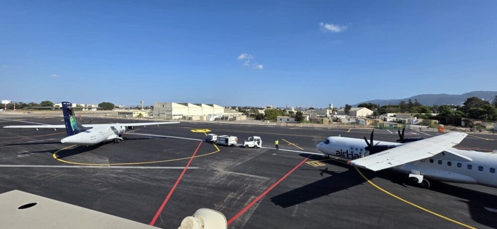 שיפוץ רחבת המטוסים (צילום: רשות שדות התעופה)