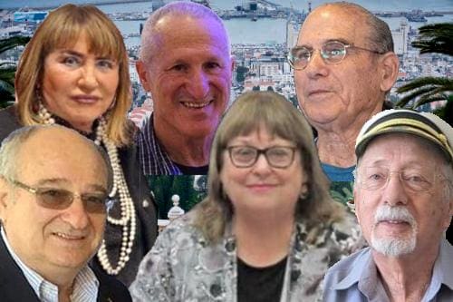 גד זאבי,יוסי בן ארצי,מירה גרוס, פרץ לביא, חדוה אלמוג, דן לבני (צילום: ירון כרמי, סמר עודה כרנתינג'י, מירה פוקס, רחלי אורבך, הטכניון)