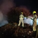 שריפת חורש ביער הכרמל – סמוך לעספיא (צילום: כבאות והצלה)