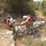 Marking-the-trail-in-Wadi-Aliya