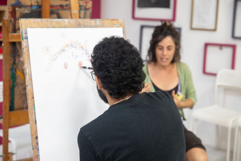 פרויקט 'היינו נפגשים' בחממה לאמנות מקום (צילום אליה ליאור פרטוש)