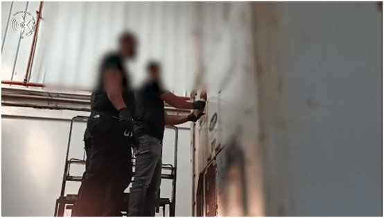 סמים שנתפסו במכולה בנמל חיפה (צילום: משטרת ישראל)