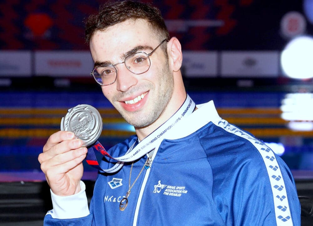 שנה מתוקה לעמי דדאון: זכה גם במדליית כסף באליפות העולם בשחייה פראלימפית (צילום: באדיבות ההתאחדות הישראלית לספורט הנכים).
