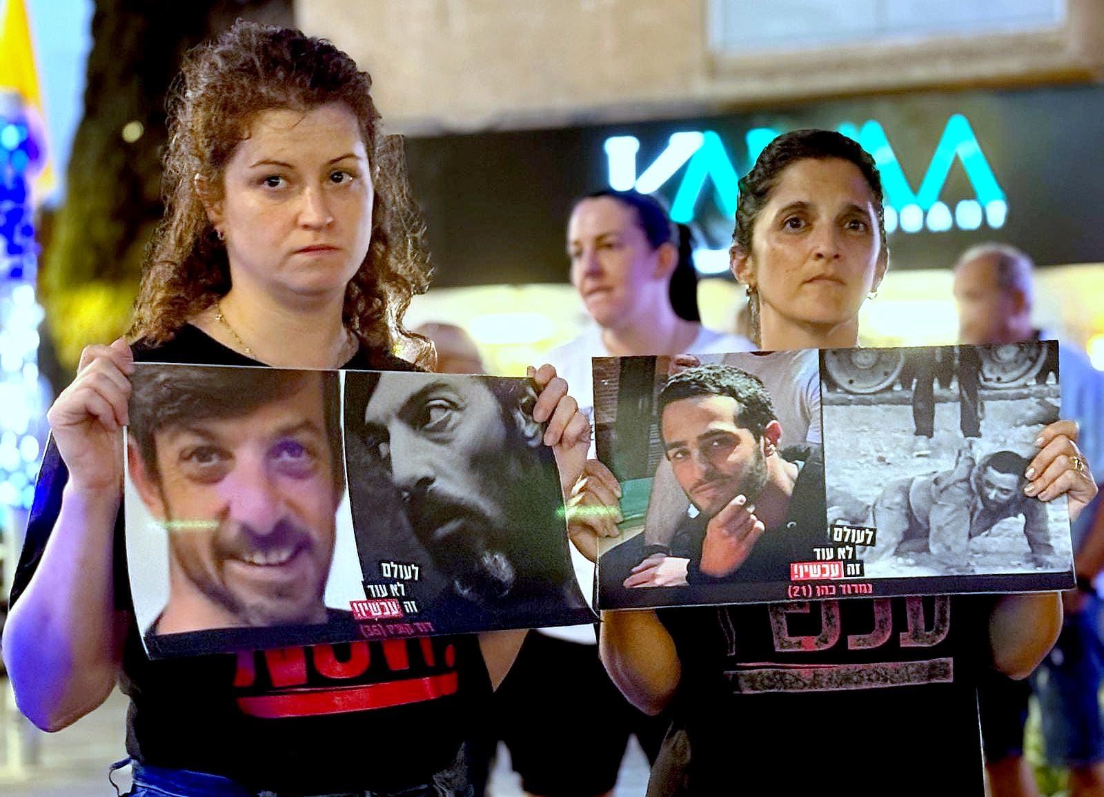 הצילו 720 ימים באוקטובר: עצרת למען החזרת החטופים נערכה בחיפה (צילמה והפגינה: אילת מרקוביץ Eilat Markovitch, באדיבות המטה החיפאי למען החזרת החטופים).