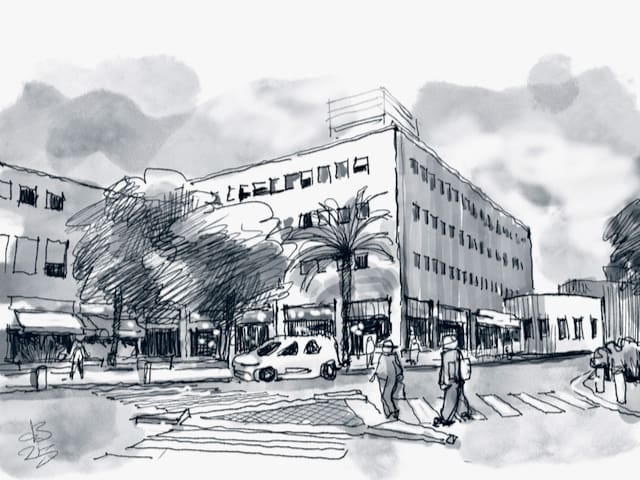 בית הקרנות (איור ד״ר דוד בר און)