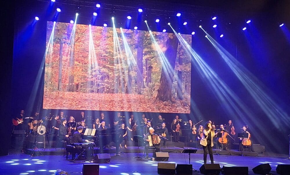 מופע ההוקרה לאפי נצר - שלומית אהרון במחרוזת משירי המלחין (צילום: רחלי אורבך)