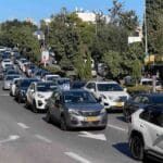 עומס תנועה – ציר מוריה – ארכיון (צילום – ירון כרמי)